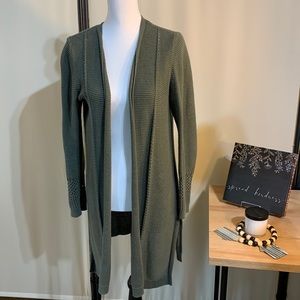LOFT Olive Green Long Sweater with Long Sleeve size Small